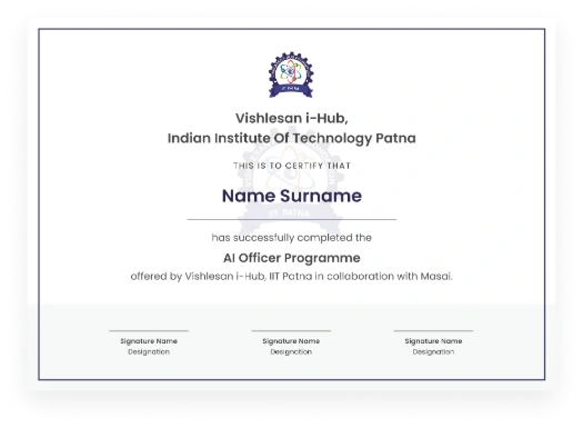 Illustrative preview of the IIM Trichy Certificate of Completion