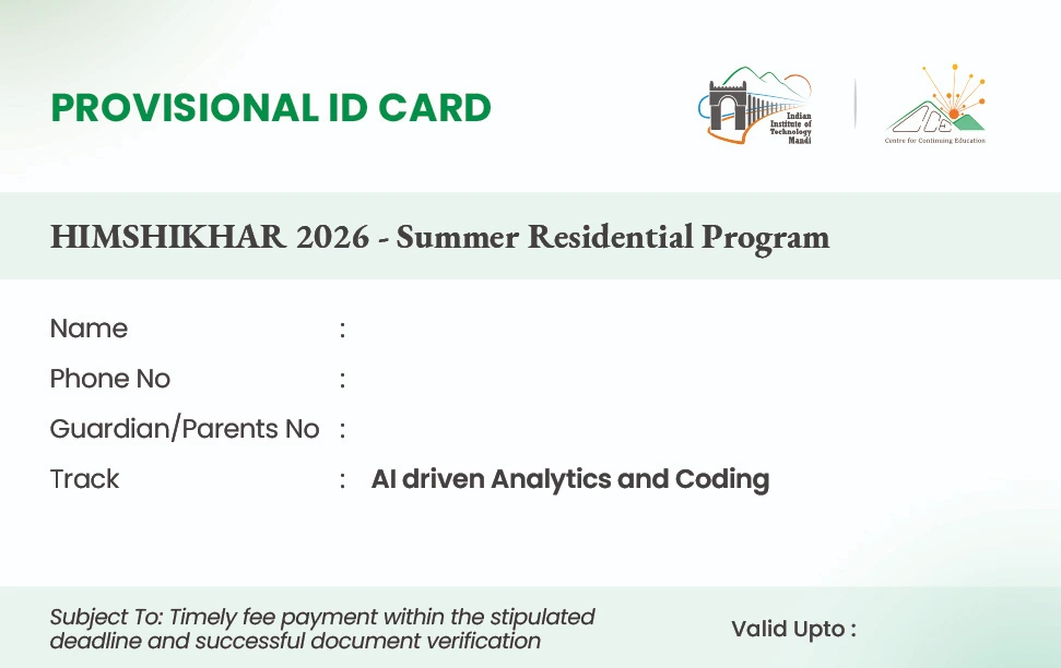Provisional ID Card
