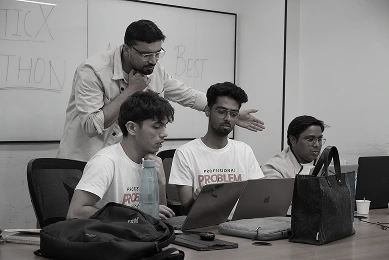 Peer programming in progress