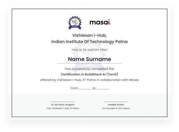 Vishlesan i-Hub, IIT Patna Certification