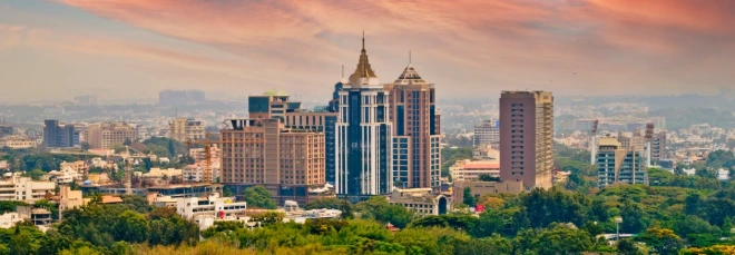 The Bangalore skyline