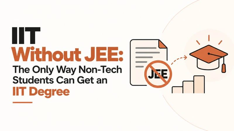 IIT Jodhpur without JEE for commerce and arts students