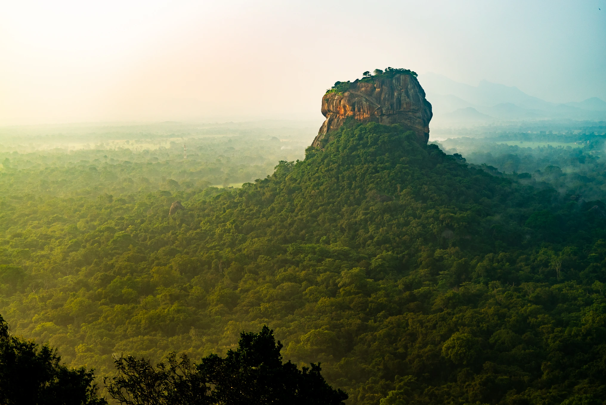 Sigiriya Lion Rock, Sri Lanka, at dawn