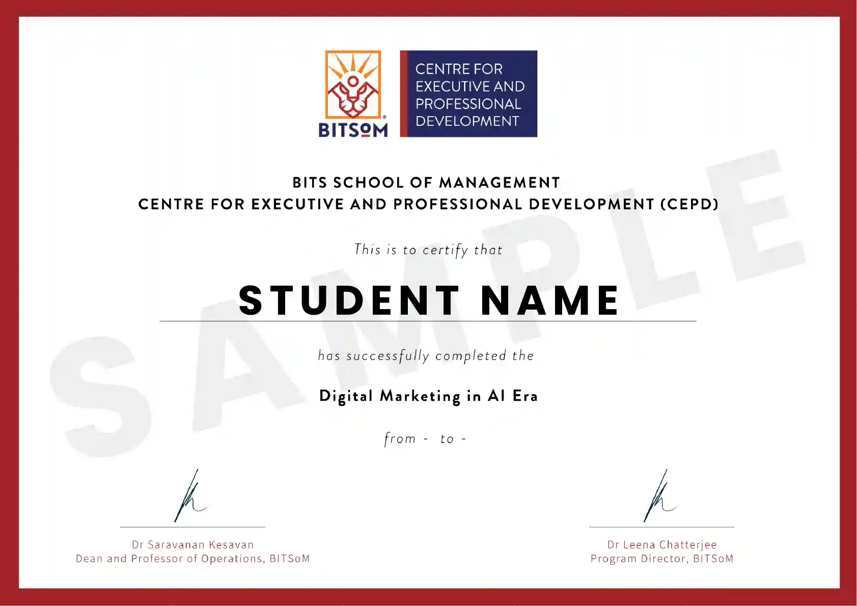 Course Certificate