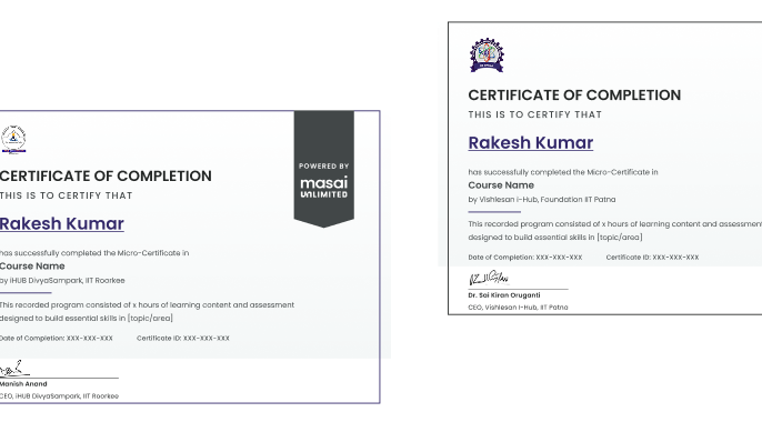 IIT Roorkee Certificate