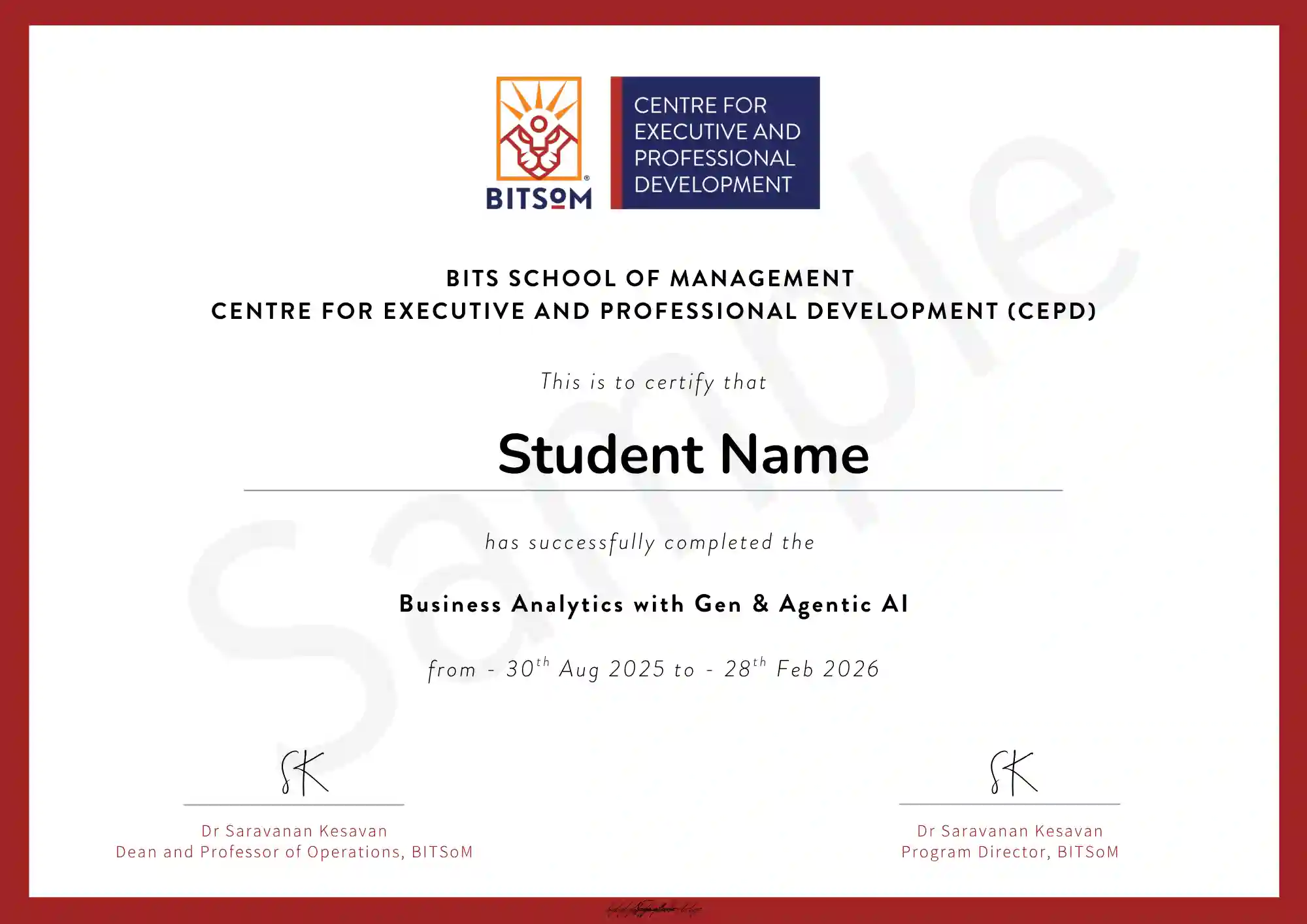 Course Certificate