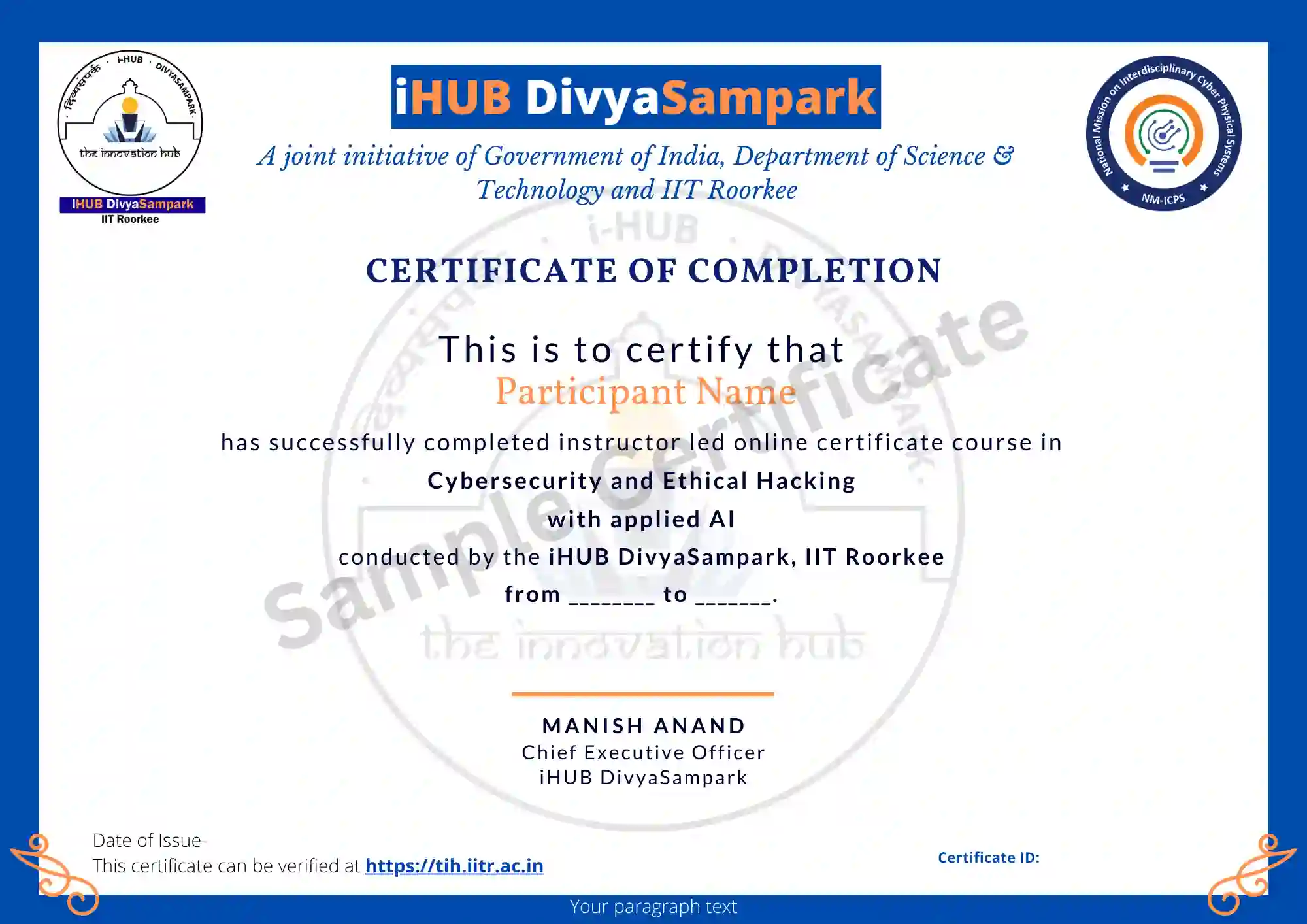 Course Certificate