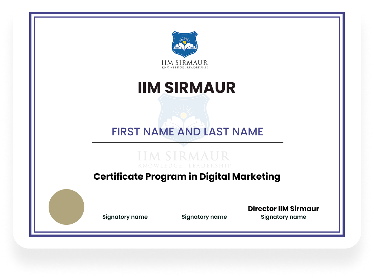 Course Certificate
