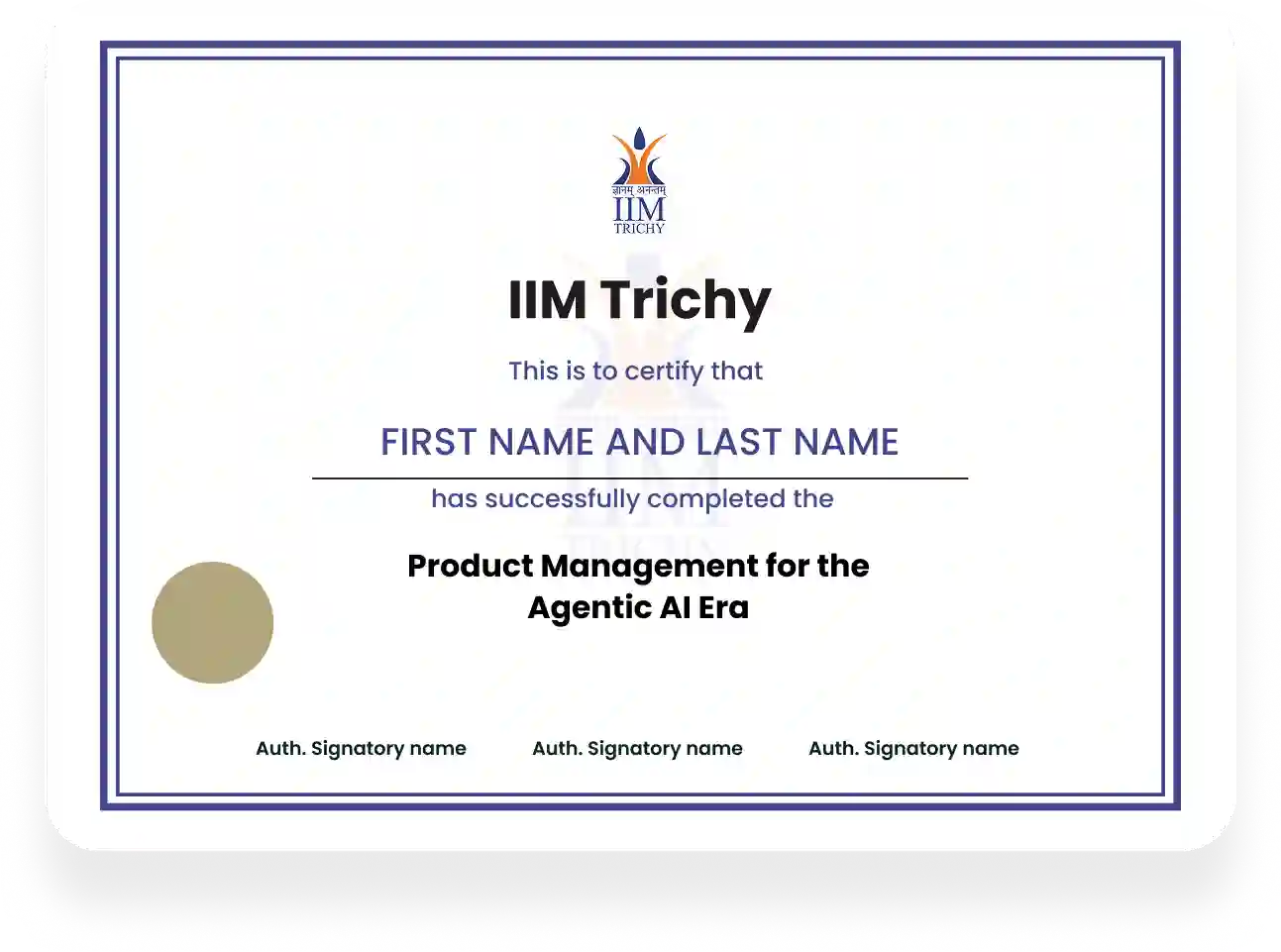 Course Certificate