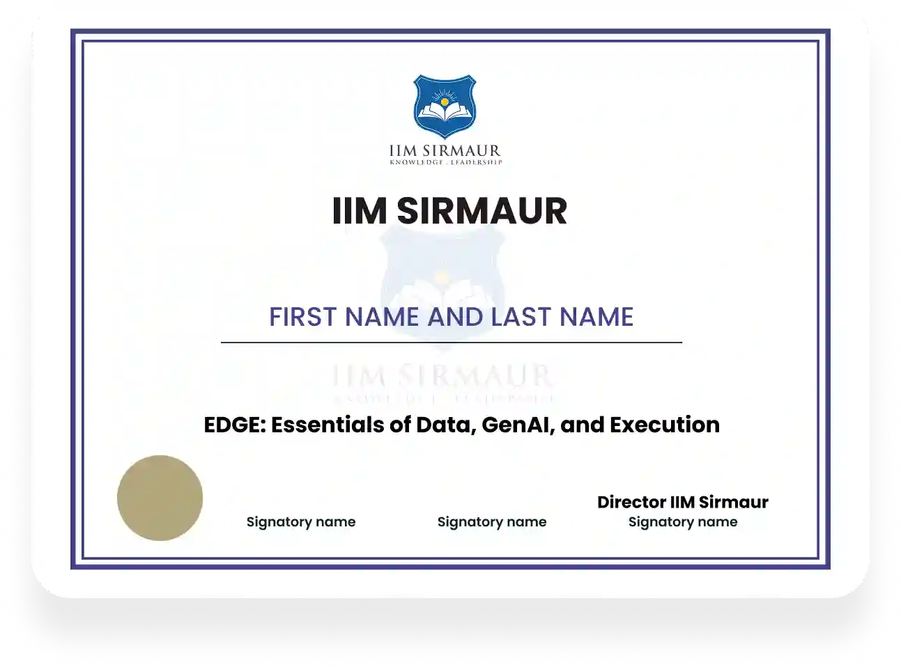 Course Certificate