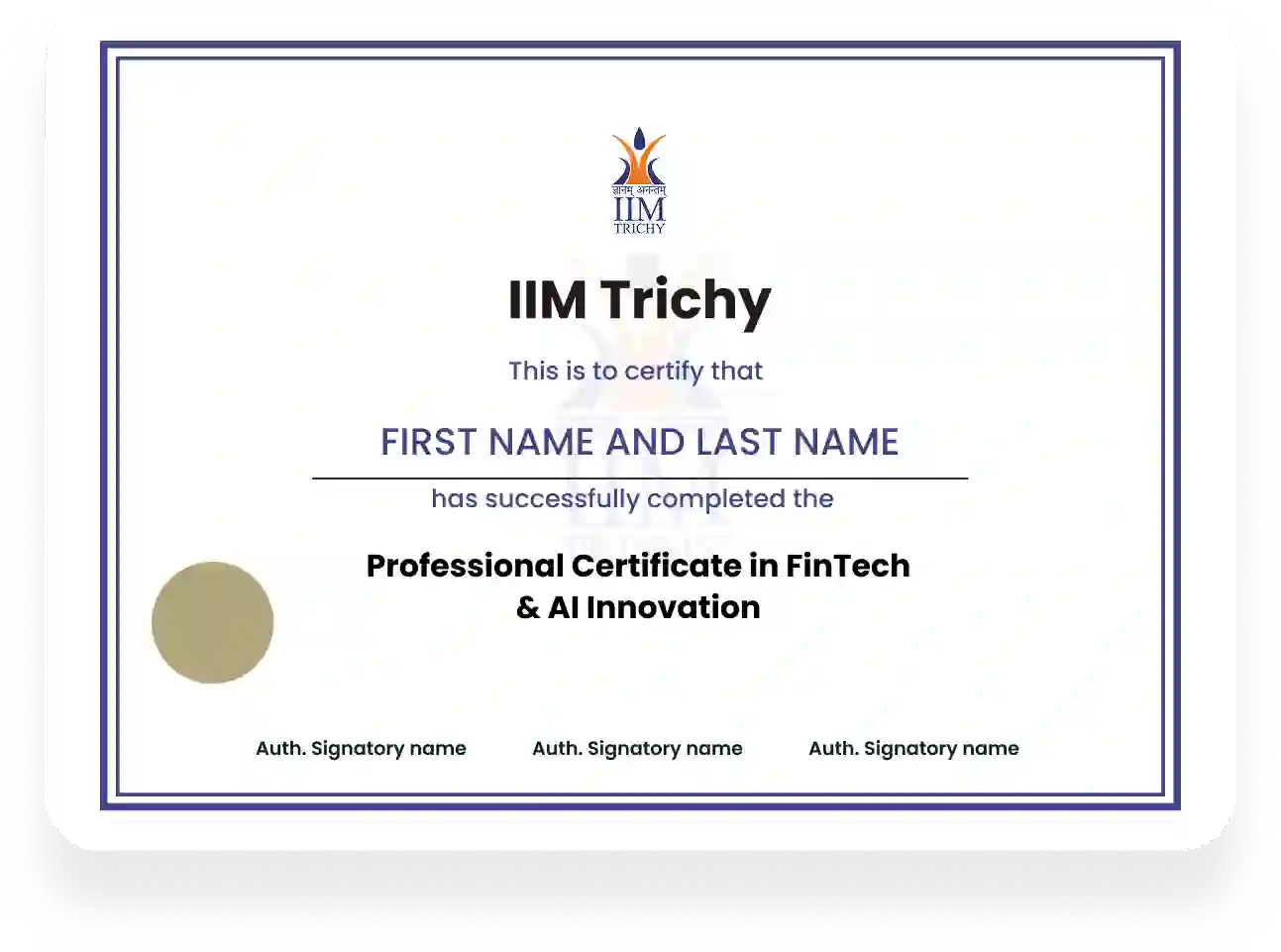Course Certificate