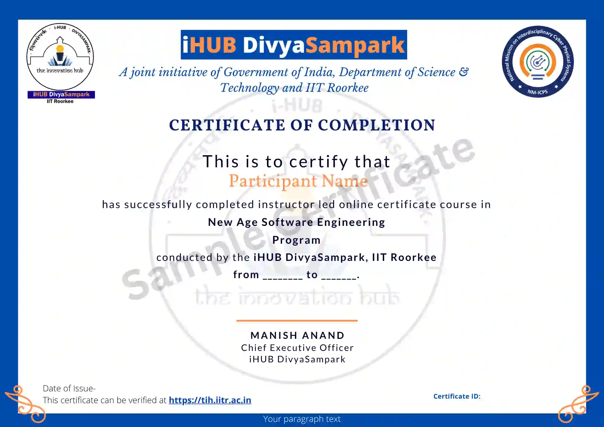 Course Certificate