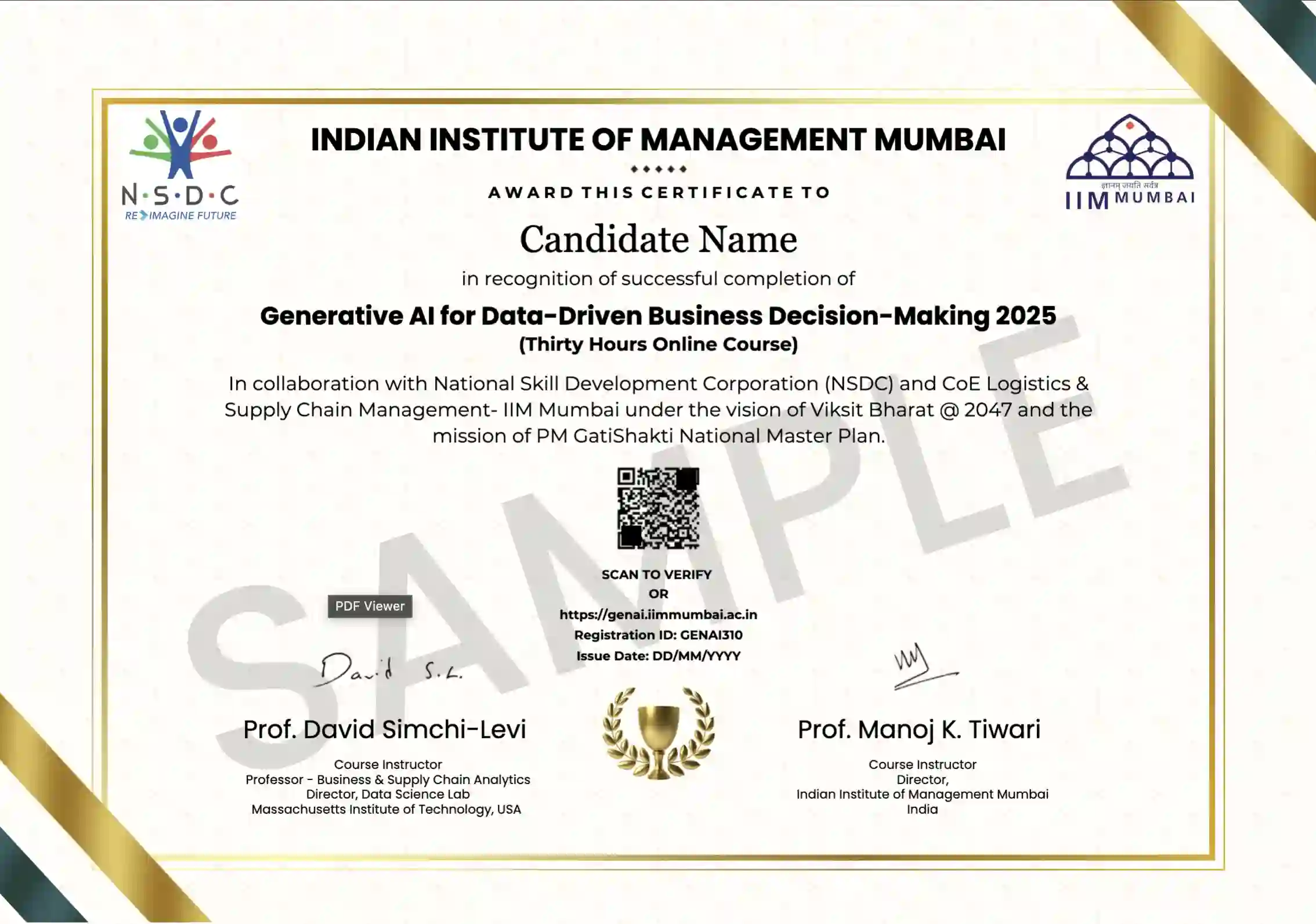 Course Certificate