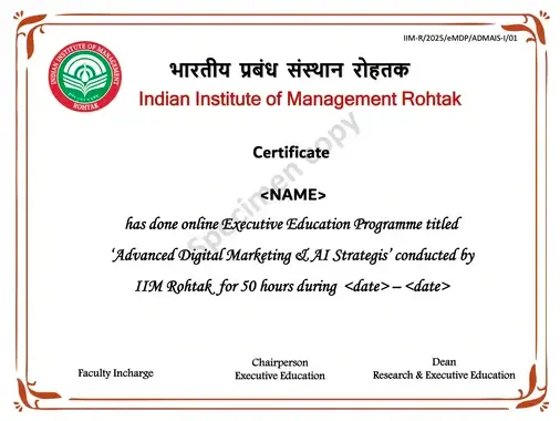 Course Certificate