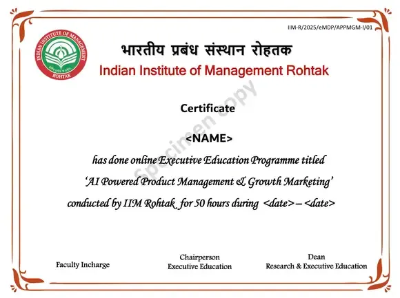 Course Certificate