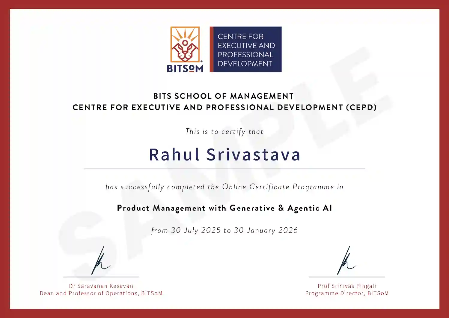 Course Certificate