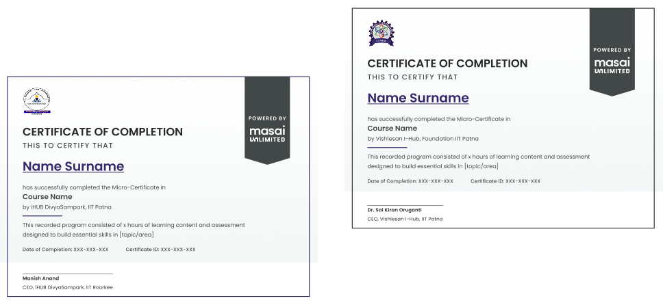 IIT Roorkee Certificate
