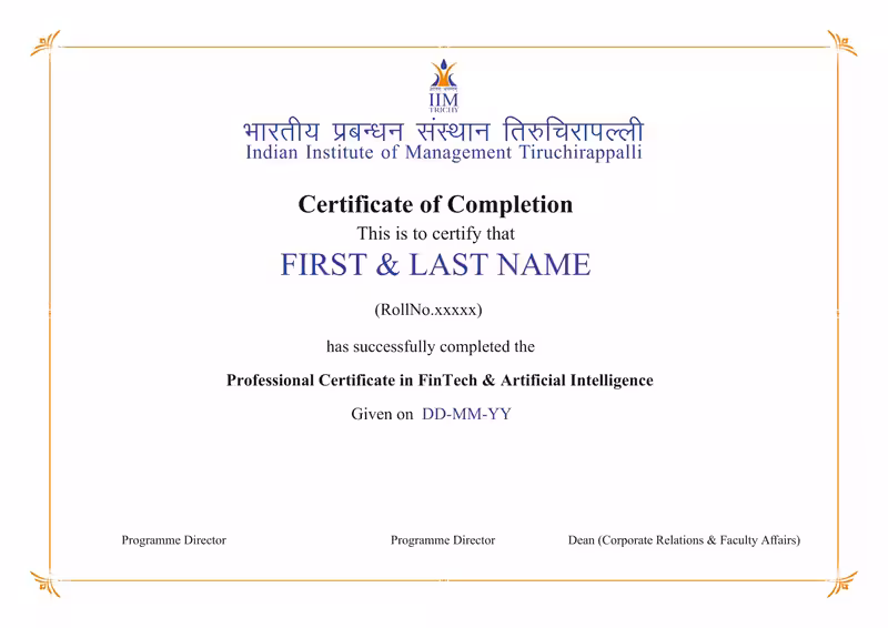 Course Certificate