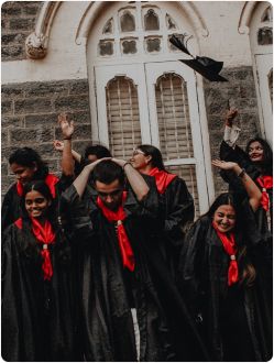 Graduates celebrating